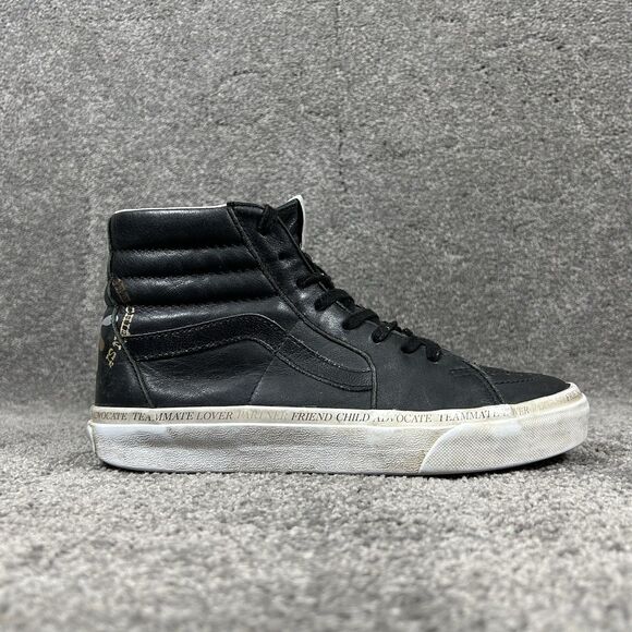 Vans Sk8-Hi Divine Energy Women's Size 8.5 Black White Athletic Skate Shoes Used - Picture 1 of 15
